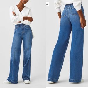 Spanx Seamed Front, Wide Leg Jeans